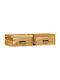 Bedside Tables Made of Solid Wood Beige 2 Pieces 40x30x19cm