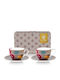 PiP Studio Blooming Tales Set Tassen Cappuccino Aus Porzellan Weiße 280ml 2 Stück