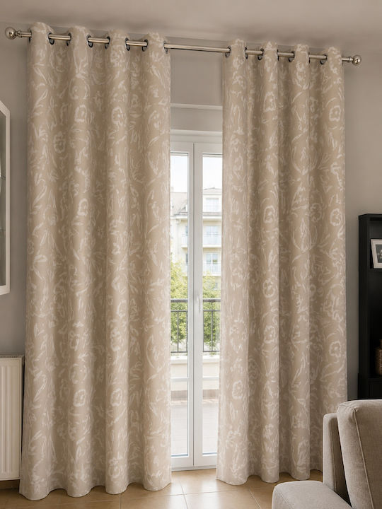 Set Curtains with Grommets Curtain with Rings (Grommets) 2 Pieces Parrishome 140x270 140x270cm