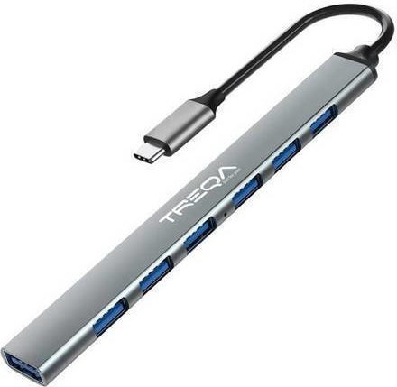 Trega C730 Hub 7 Ports USB 3.0 with USB-A Connection Silver