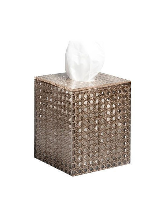 Kim Seybert Tissue-Halter Kunststoff Braune 13.3x13.3x16cm DH1259610BRN