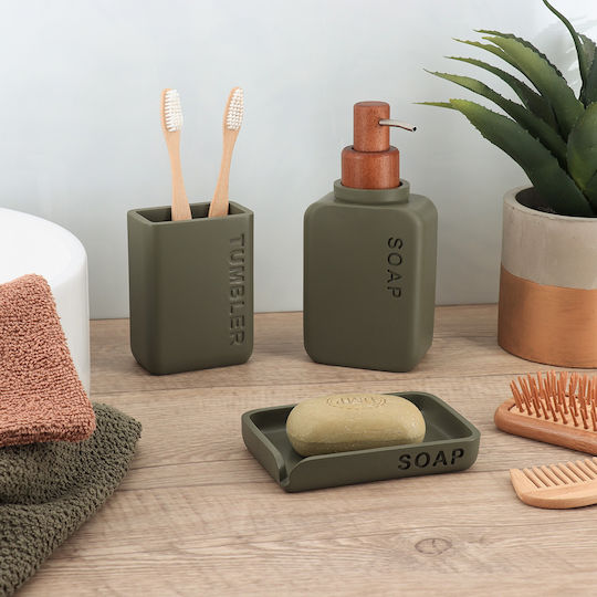 Eurocasa Bathroom Accessory Set Plastic 3 Pieces
