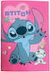 Gim Τετράδιο Ριγέ Β5 40 Φύλλων Stitch Ροζ