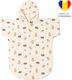 Kidizi Cuddly Buddies Poncho Dublu Din Muselină Pentru Copii 6-18 Luni – Cu Glugă Uscare Rapidă Croială Lejeră Plajă Piscină