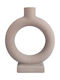 Espiel Kerzenhalter aus Keramik in Beige Farbe