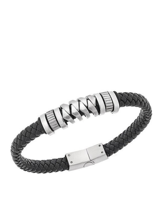 Senza Men's Leather Bracelet