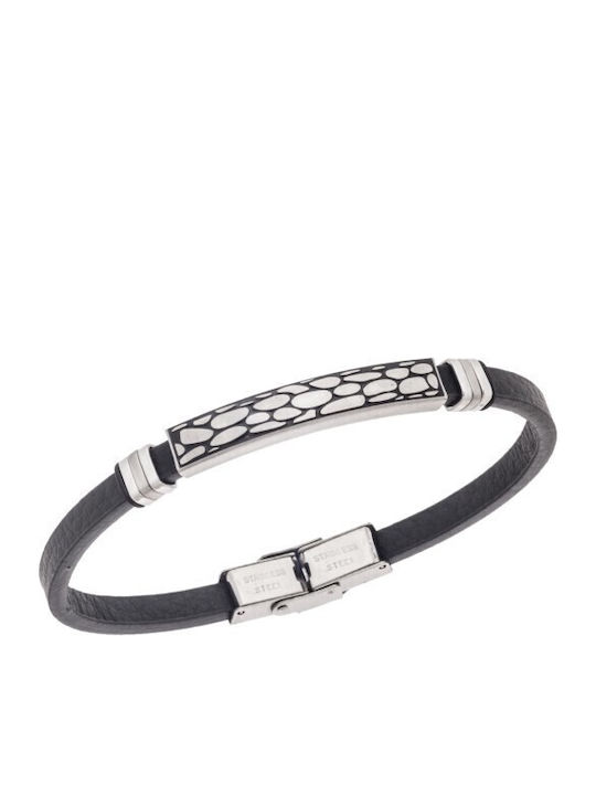 Senza Men's Leather Bracelet