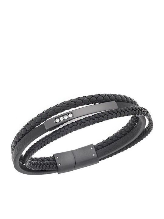Senza Men's Leather Bracelet