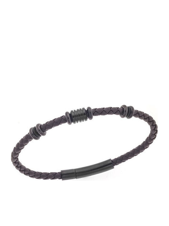 Senza Men's Leather Bracelet