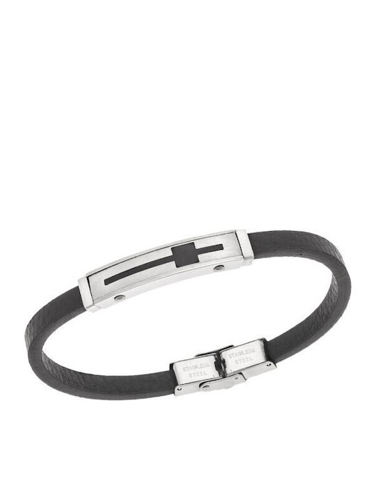 Senza Men's Leather Bracelet
