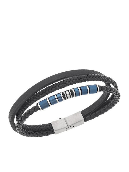 Senza Men's Leather Bracelet
