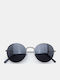 Luigi Unisex Sunglasses With Silver Metallic Frame And Silver Lens 4924111