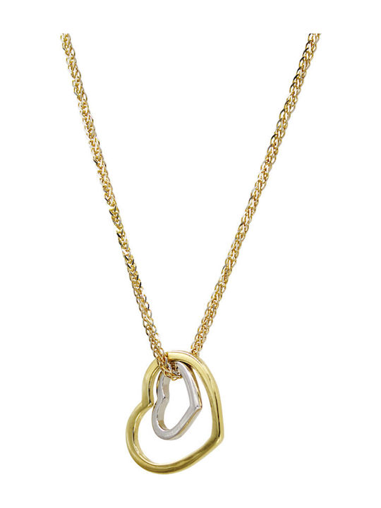 Roloi Kaliamanis Necklace with Heart Design from 14K Gold