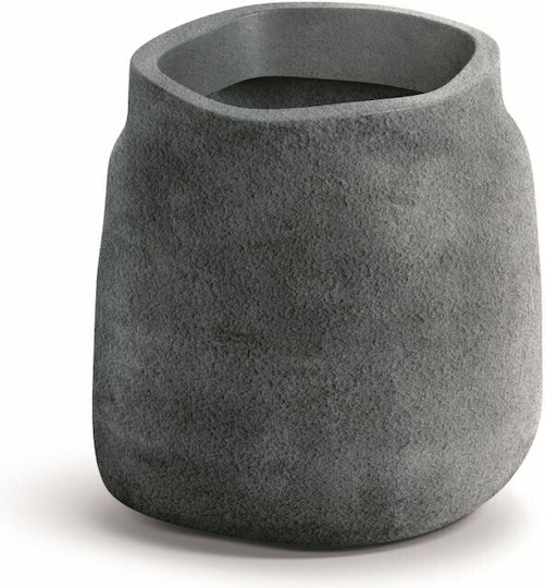 Ethick Ghiveci De Flori Din Plastic Gri 40x40x47cm