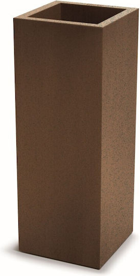 Ethick Ghiveci De Flori Din Plastic Rust 30x29x78 Cm