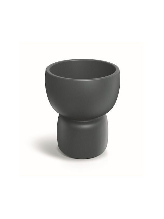 Ethick Ghiveci De Flori Din Plastic Concrete Gri 60x60x68cm