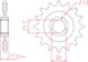 Front Sprocket 1381 15 Teeth Jt Honda Cb 500cc X 2019-2024 Providing Maximum Durability Extended Lifespan124118
