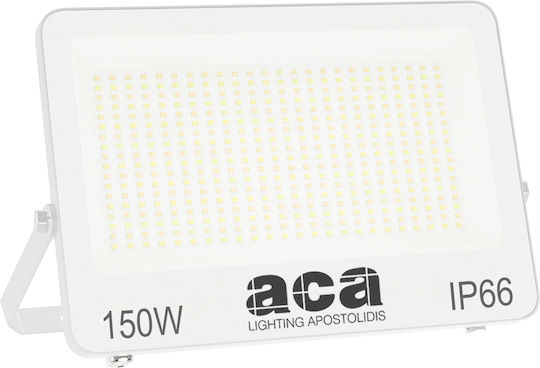 Aca Στεγανός Προβολέας LED 150W Ψυχρό Λευκό 6500K IP66
