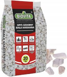 Decorative Stone Biała Mariana 1632mm White Gray Decorative Stone 20kg