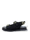 Damen Flache Sandalen Schwarz