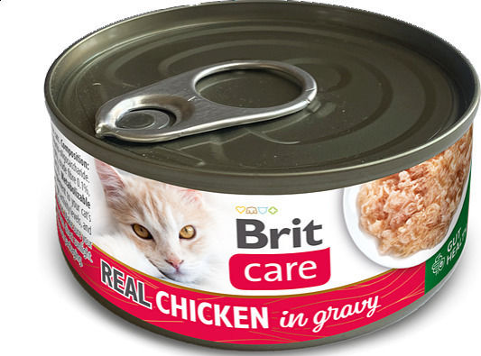 Brit Care Υγρή Τροφή για Γάτες σε Κονσέρβα με Κοτόπουλο 80gr