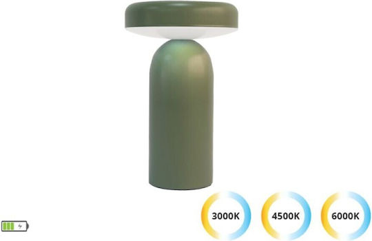 Viokef Πλαστικό Πορτατίφ LED με Πράσινο Καπέλο και Βάση