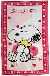 Детска Плажна Кърпа Snoopy 92064-2 76x152см 100% Памучен Велюр Памук 350г Розово Бяло Детска Плажна Кърпа Snoopy 92064-2 76x152см 100% Памучен Велюр Памук 350г Розово Бяло