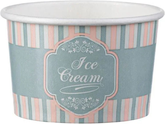 Intertan Set 50 Paper Ice Cream Bowls with Capacity 118ml