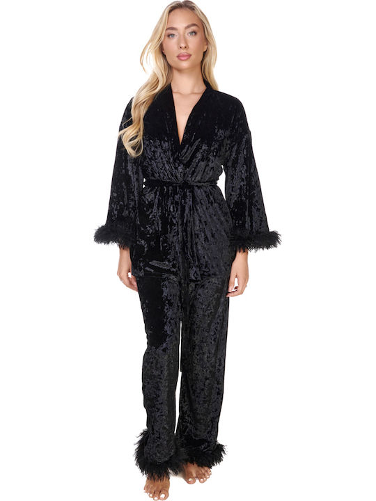 Comfort Winter Women's Pyjamas Set Black