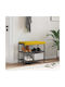 vidaXL Velvet Sofa Cushion Yellow 38x60cm