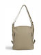 Passaggio Leder Damen Schultertasche Taupe