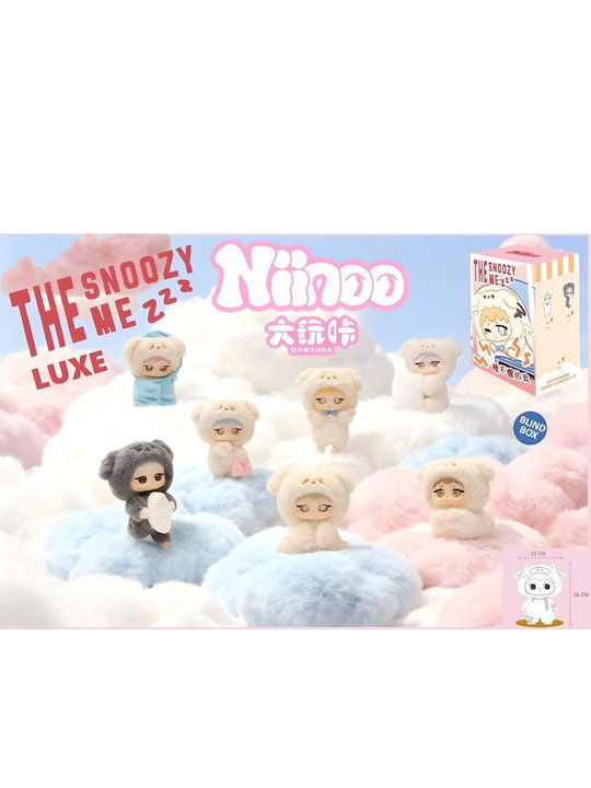 Niinoo Snoozy Me Luxe Assorted Blind Box Surprise Doll Keychain 18cm 6 Τεμ