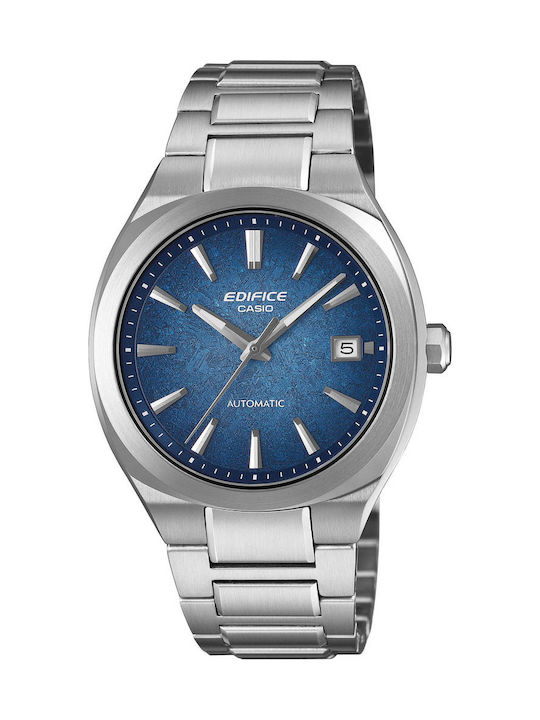 Casio Men's Automatic Watch with Silver Metal Bracelet