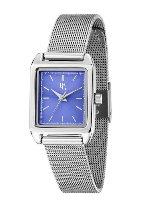 Chronostar Women's Watch Battery with Blue Stainless Steel Strap