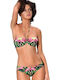 Set Bikini Floral Μαύρο Εμπριμέ