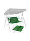 MultiGarden Perna Swing Cushion Pentru Grădină Cu Spătar Verde 100x127cm