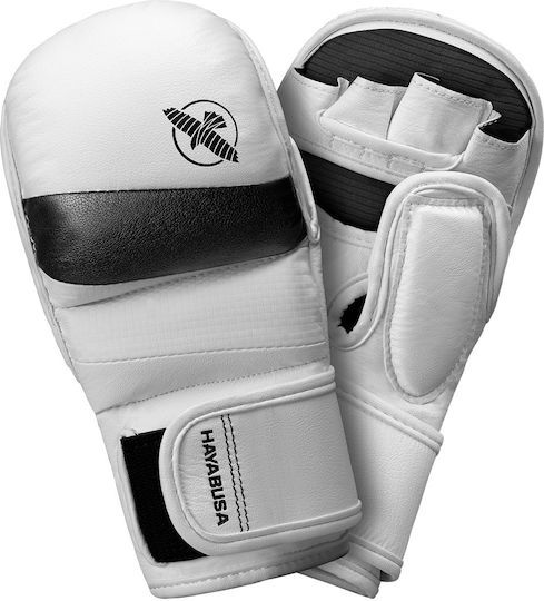 Sparring MMA-Handschuhe Hayabusa T3 7oz Hybrid Handschuhe Weiße Schwarze
