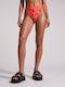 Bikinihosen Slip Hohe Taille Mehrfarbig