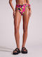 Bikinihosen Slip Hohe Taille Magentafarbe