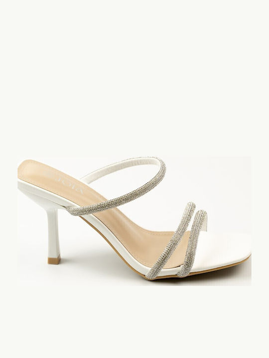 Fshoes Sandals with Strass White