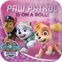 Paw Patrol Rosa Quadratische Essplatten 8 Stück