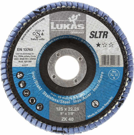 Lamelka Sltr Base-x Grit 40 125mm 10 Pcs Pa9 40 125lu