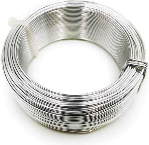 Floral Wire Small Ring 1mmx50m Silver