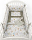 Catriss Crib Set White 7 Pieces