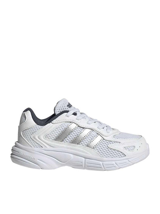 Kids Sports Shoes Running with Laces White