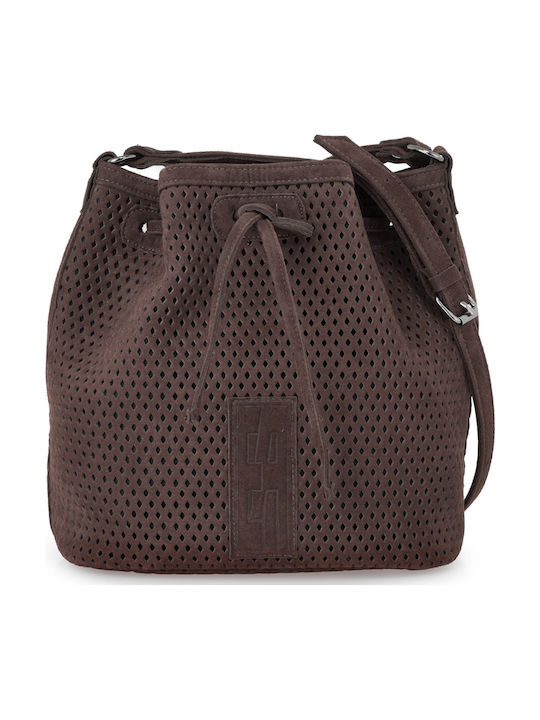 Pouch Soft Leder Damen Beutel Braun