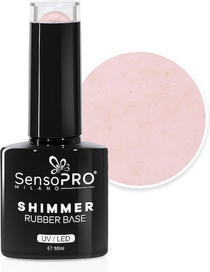 Shimmer Rubber Base Sensopro Milano #29 Milky Glow 10ml