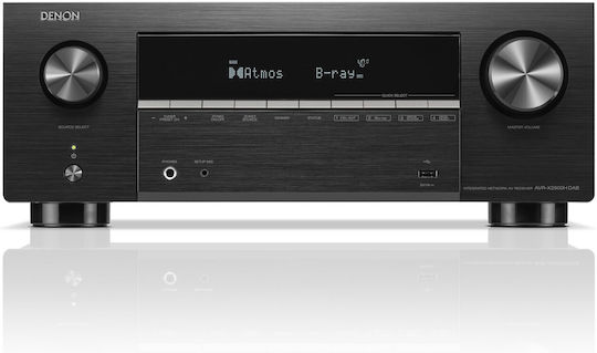 Denon AVR-X2900H Ενισχυτής Home Cinema 7.2 Καναλιών με Dolby Atmos Μαύρος