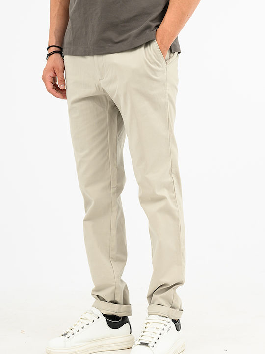 Calvin Klein Pantaloni Chino Elastici cu Croial...
