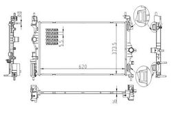 Opel Adam Auto-Kühlschrank Motor 13 1300368